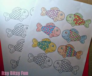 DIY Fun Fishing Game For Kids With Stencils - Itsy Bitsy Fun