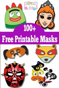 Over 100 Free Printable Masks for Kids - Itsy Bitsy Fun