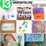 13 Kindergarten Prep Busy Bags