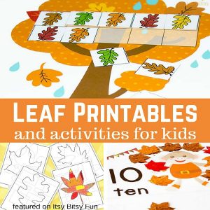 Leaf Printables and Activities - Itsy Bitsy Fun