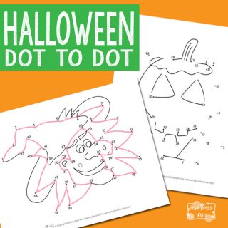 Halloween Dot to Dot Printables - Itsy Bitsy Fun