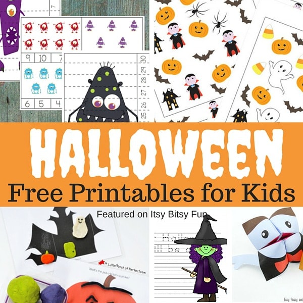 Printable Halloween Worksheets and More