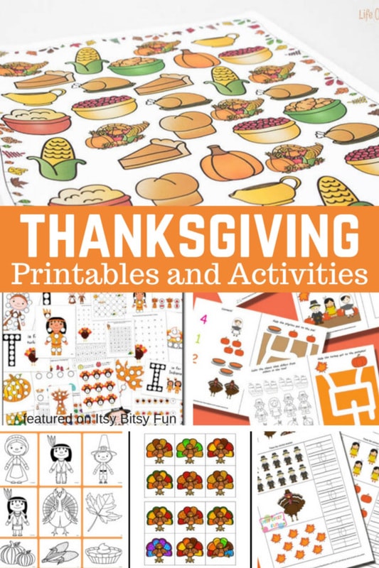 Thanksgiving Free Printables and Activities
