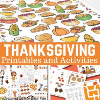 Thanksgiving Printables and Activities - Itsy Bitsy Fun