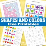 Shapes and colors free printable