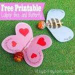 Valentine's Day Goodie: Butterfly or Bee Lollipop - Itsy Bitsy Fun