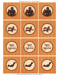 Free Printable Halloween Cupcake Toppers - Itsy Bitsy Fun