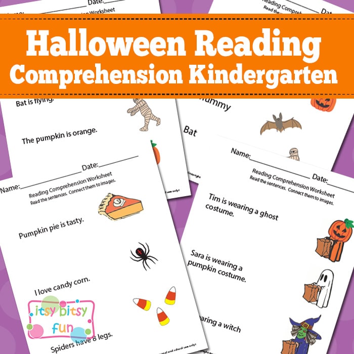 Halloween Kindergarten Reading Comprehension