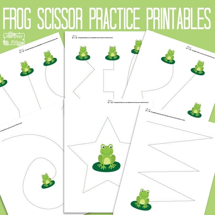 Frog Cutting Practice Worksheet – Scissor Skills