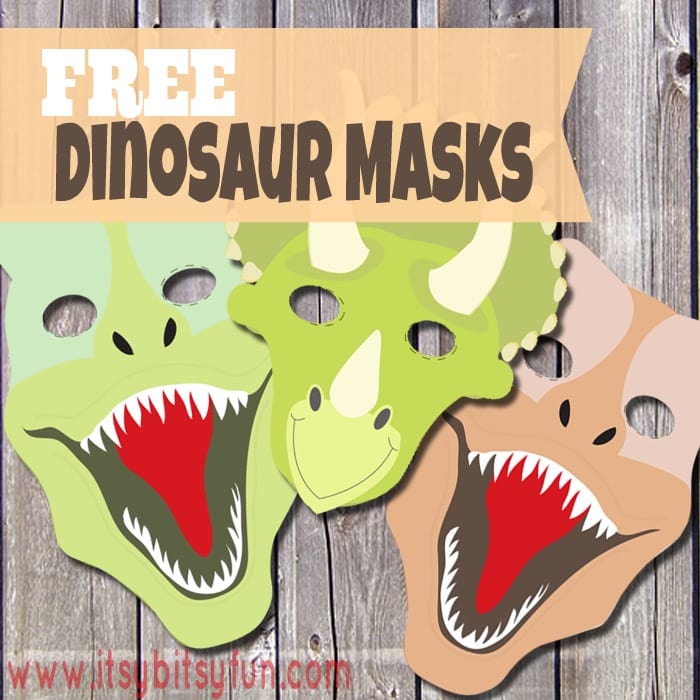 Printable Dinosaur Masks Templates (free)