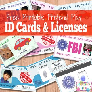 Free Printable Licenses and ID Cards For Kids - Itsy Bitsy Fun
