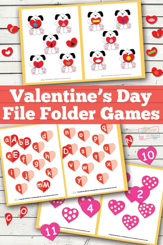 Valentines Day File Folder Game