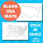Blank USA Map - Itsy Bitsy Fun