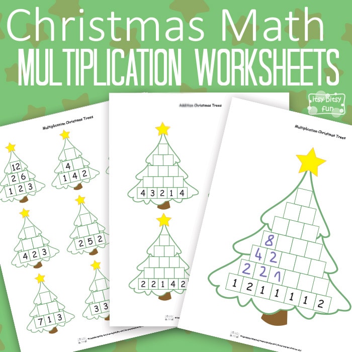 Christmas Math Worksheets Multiplication