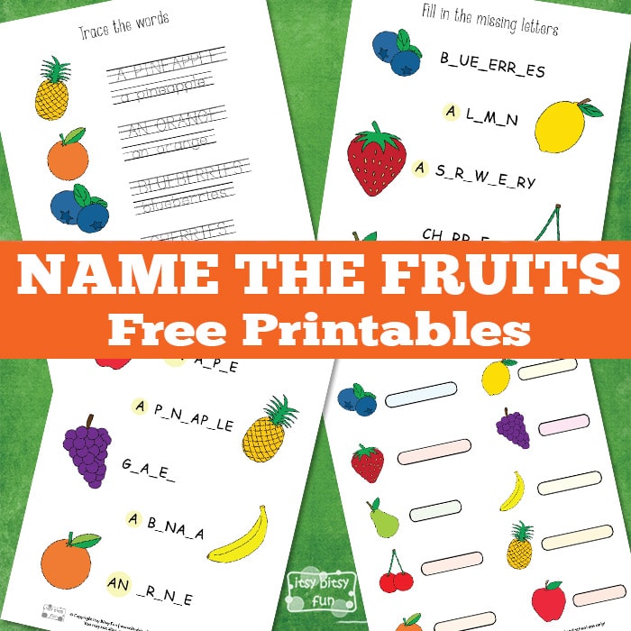 Name the Fruit Printable