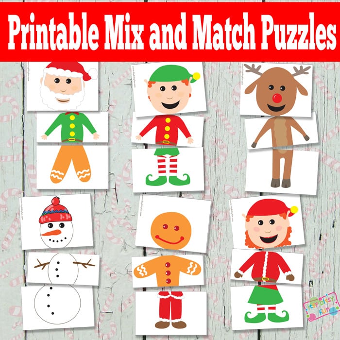 Printable Christmas Puzzles for Kids