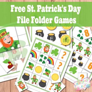 St. Patrick's day file folder games