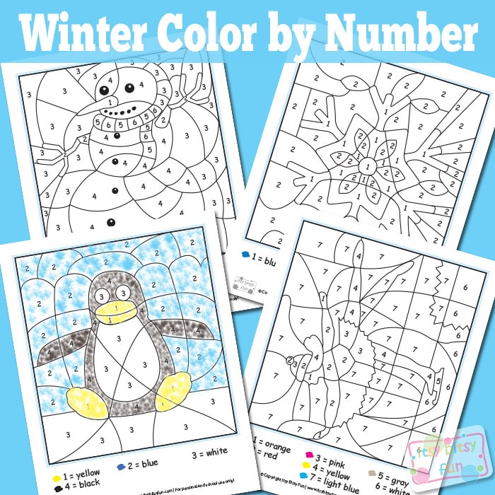 Winter Color by Numbers