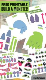 Free Printable Build a Monster - Itsy Bitsy Fun