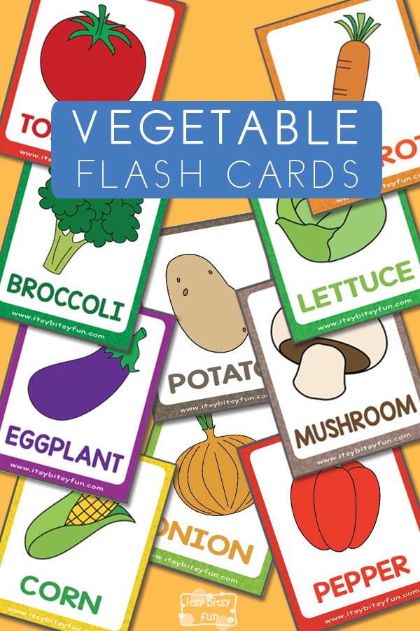 Fun Free Printable Vegetable Flashcards