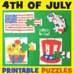 4th of July Printable Puzzles