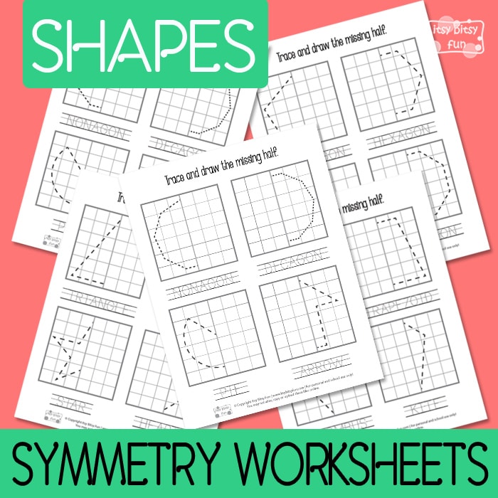 Shapes Symmetry Worksheets
