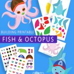 Lovely Build a Fish and an Octopus Printable