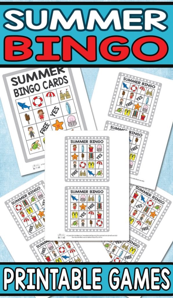 Printable Summer Bingo Game for Kids