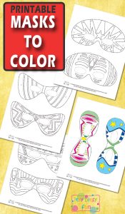 Halloween Masks for Kids - to color - Itsy Bitsy Fun