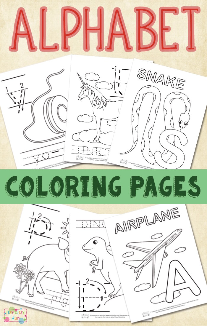 Printable Alphabet Coloring Pages for Kids #alphabetcoloringpagesforkids #printablesforkids #printableactivitiesforkids
