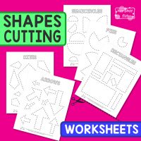 Cutting Shapes Worksheets