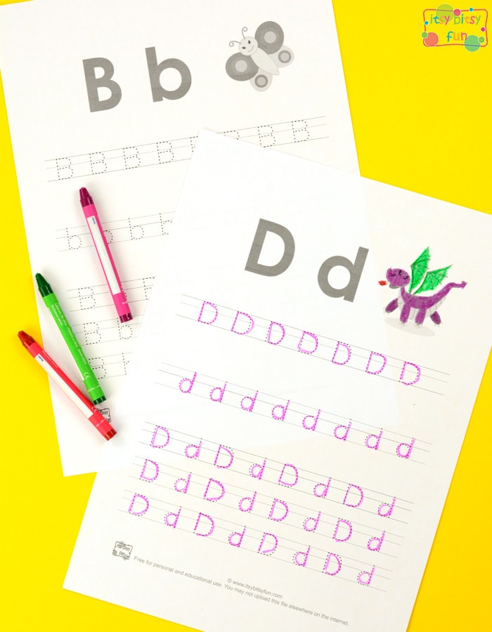 Alphabet Tracing Free Printable Worksheets for Kids