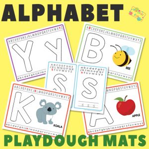 Alphabet Playdough Mats for Pre-K and K
