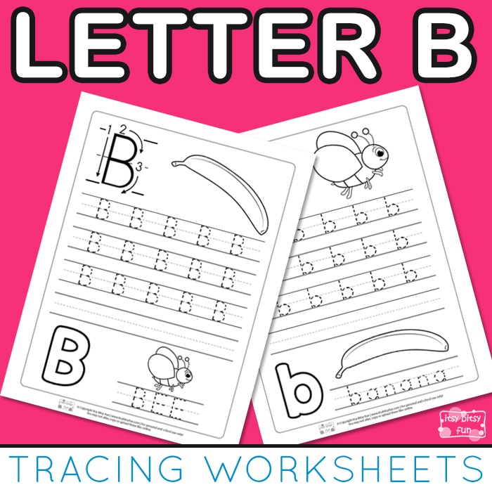Letter B Tracing Wroksheets