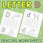 Letter D Tracing Wroksheets