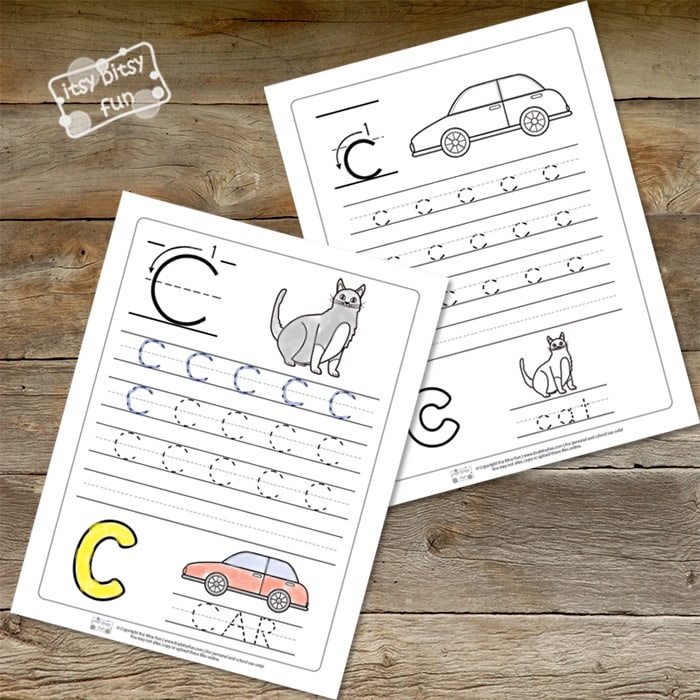 Trace the Letter C Worksheets