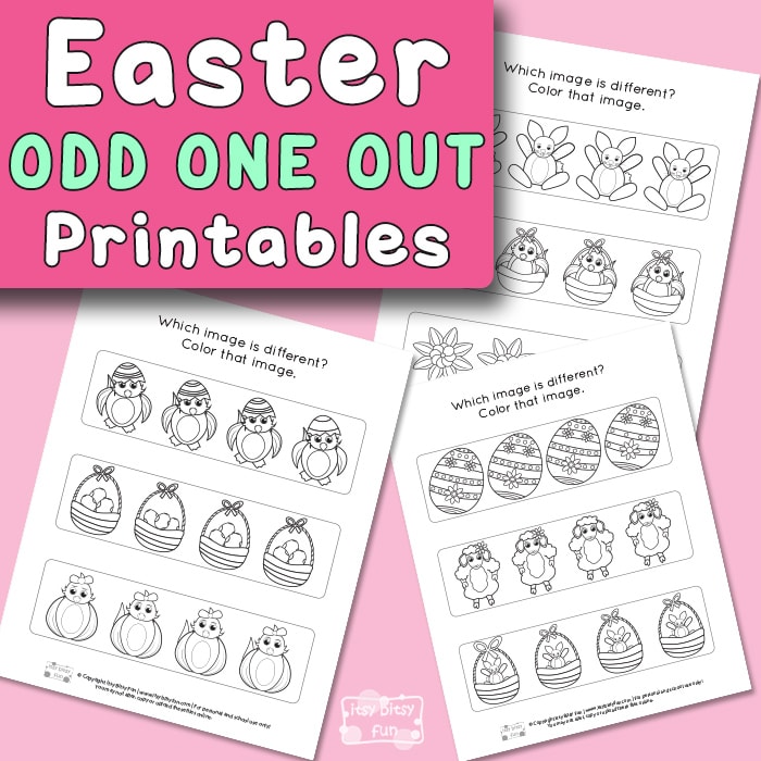 Easter Odd One Out Printables