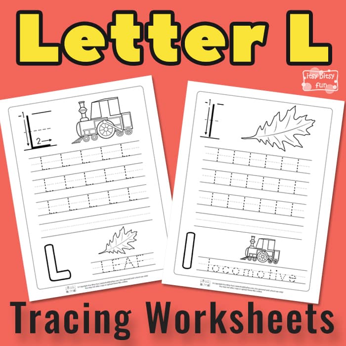 Letter L Tracing Worksheets