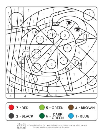 Spring Coloring By Number Worksheets Itsybitsyfun Com