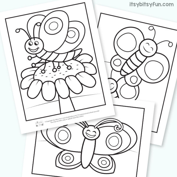 Free Butterfly Coloring Pages for Kids
