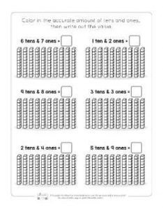 Place Value Worksheets for 1st Grade - Itsy Bitsy Fun