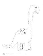 Dinosaur Tracing Coloring Pages - Free Printable - Itsy Bitsy Fun