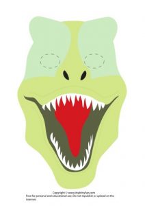 Printable Dinosaur Masks Templates (free) - Itsy Bitsy Fun