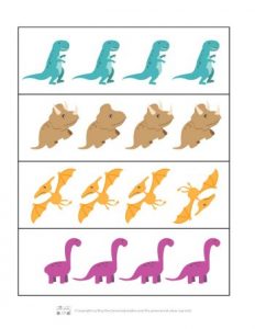Dinosaur Printable Preschool and Kindergarten Pack - Itsy Bitsy Fun