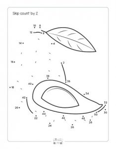 Fruits Dot to Dot Skip Counting Worksheets - by 2s, by 5s and by 10s ...