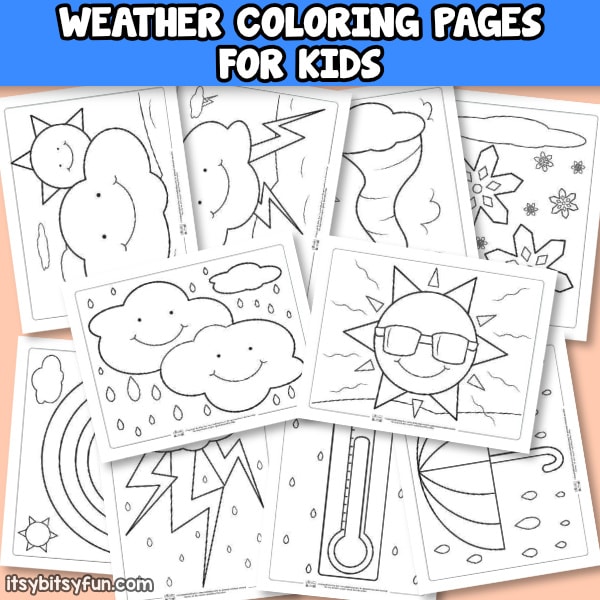 Printable Weather Coloring Pages for Kids
