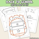Back to School Dot to Dot Worksheets