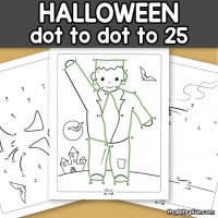 Halloween Dot to Dot Worksheets
