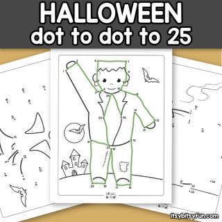 Halloween Dot to Dot Worksheets - Itsy Bitsy Fun