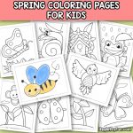 Printable Spring Coloring Pages for Kids